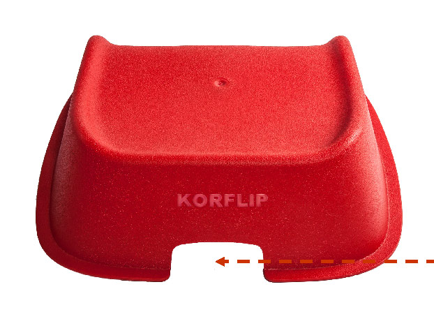 The new Korflip incorporates a carrying handle The new Korflip incorporates a carrying handle